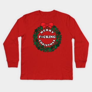 Merry F*cking Christmas Kids Long Sleeve T-Shirt